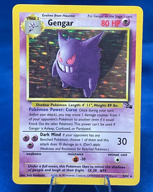 Gengar 5/62: Fossil Holo