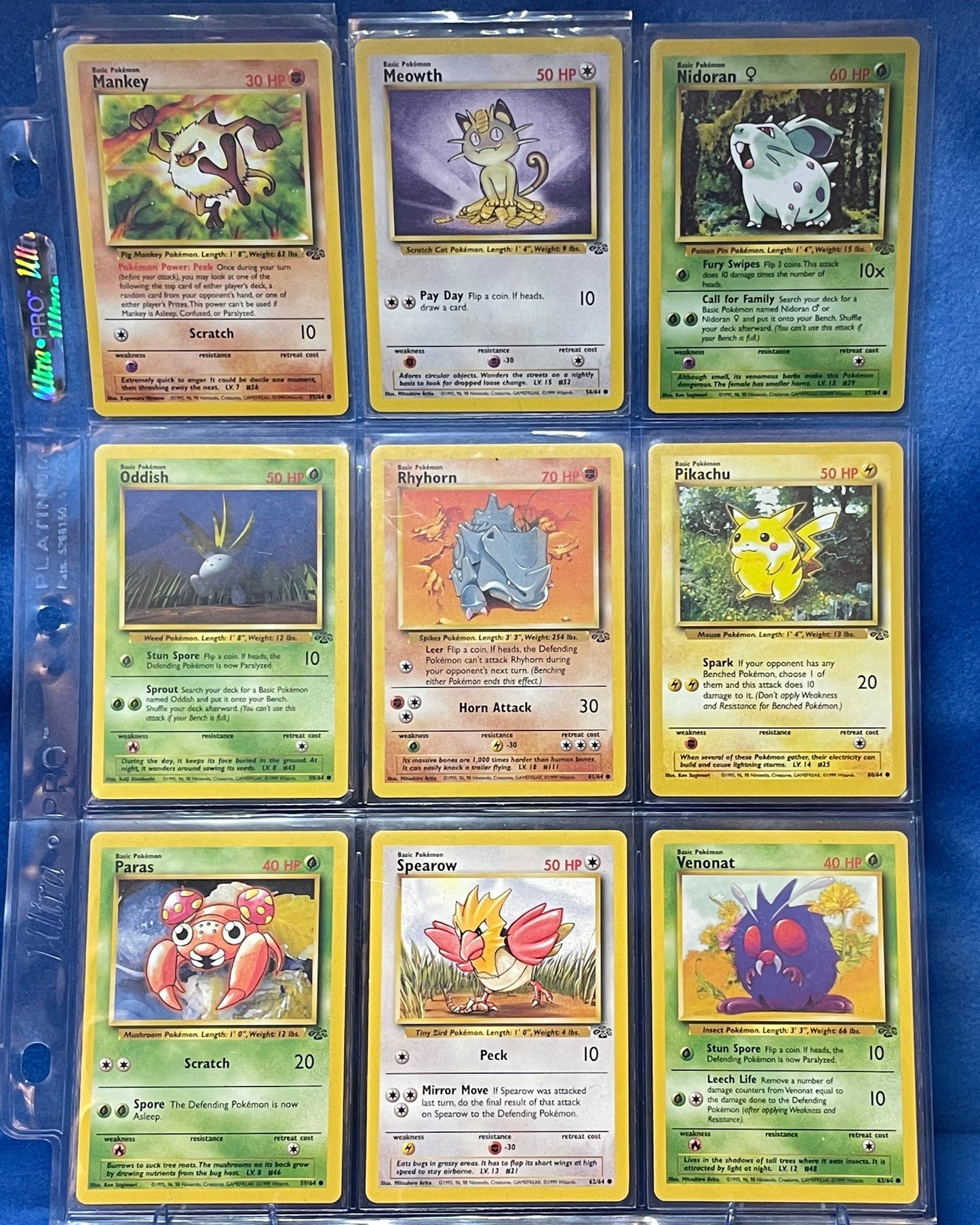 Complete Non-Holo Jungle Set