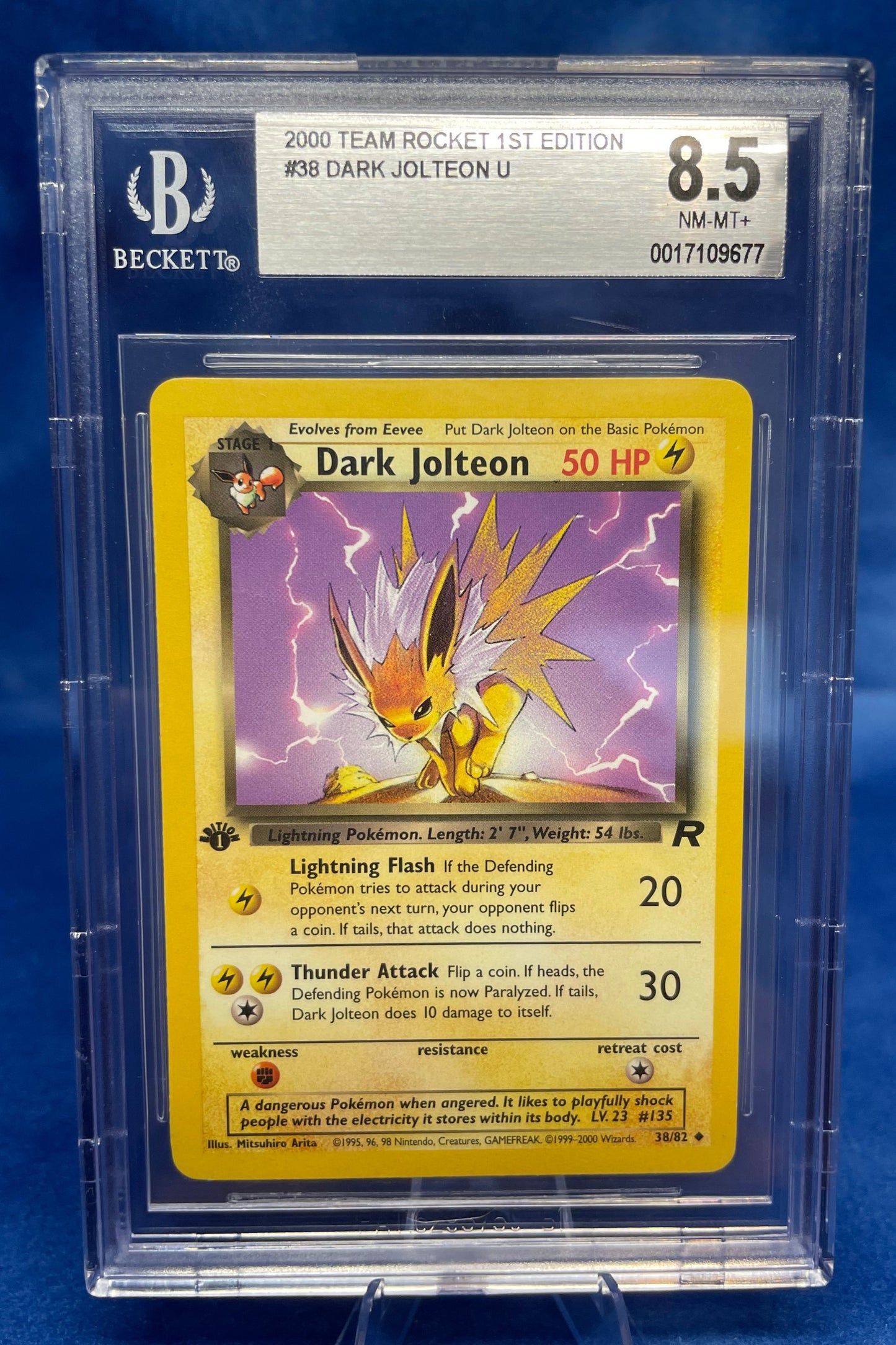 Dark Jolteon 38/82: 1st Edition Team Rocket