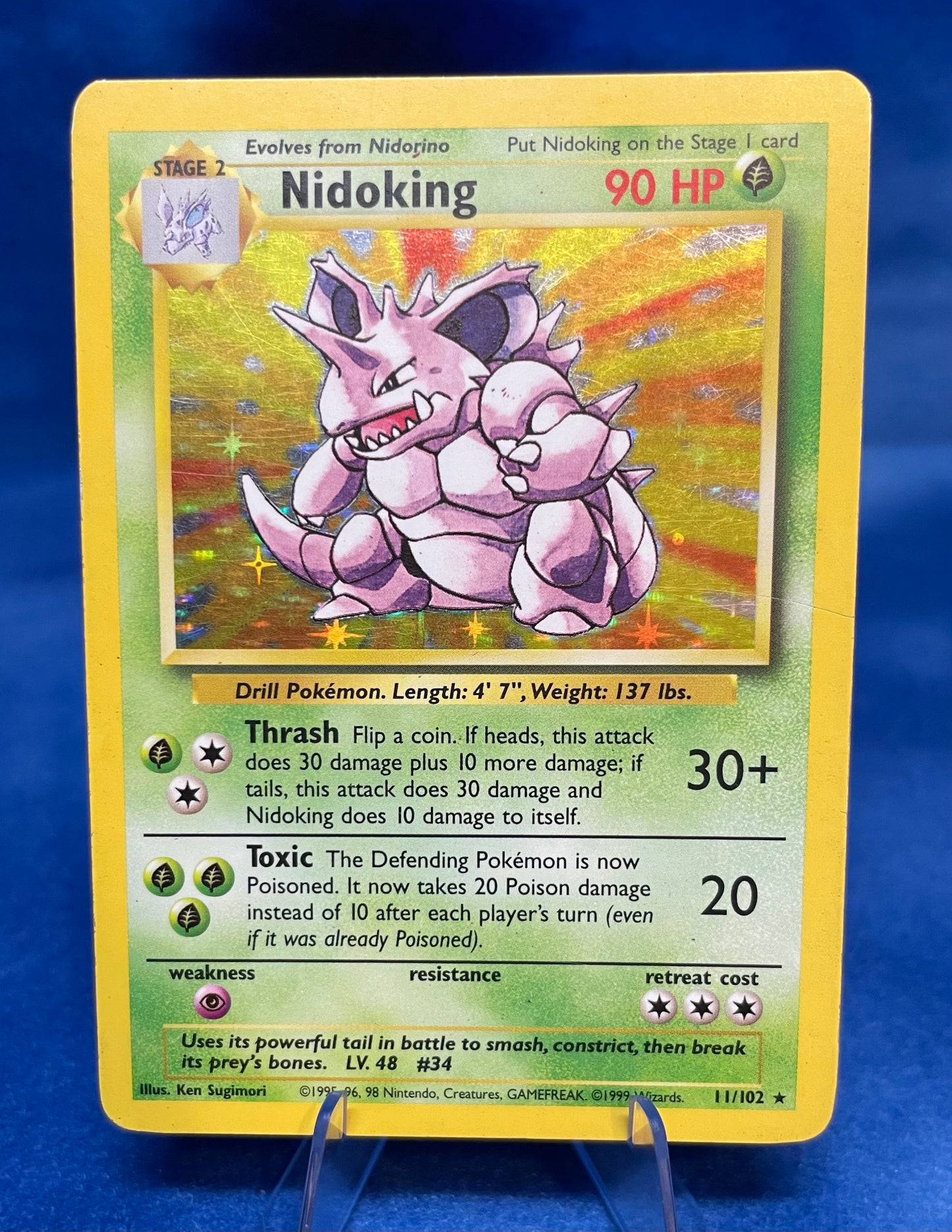 Nidoking 11/102: Base Set Holo