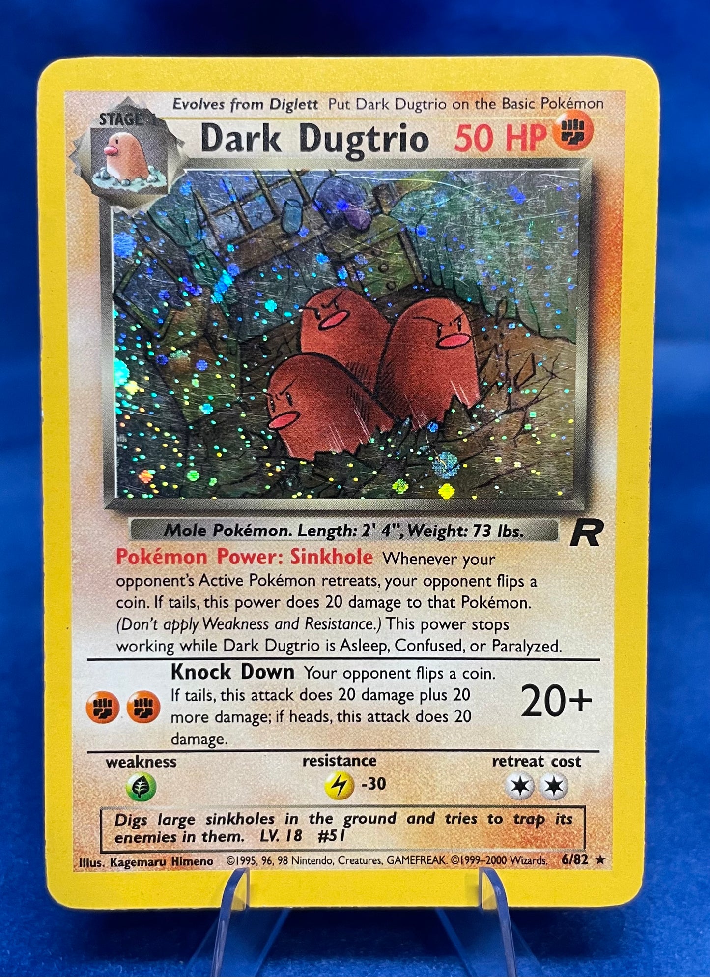 Dark Dugtrio 6/82: Team Rocket Holo